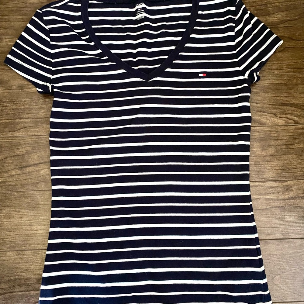 Tommy Hilfiger Navy blue white stripped